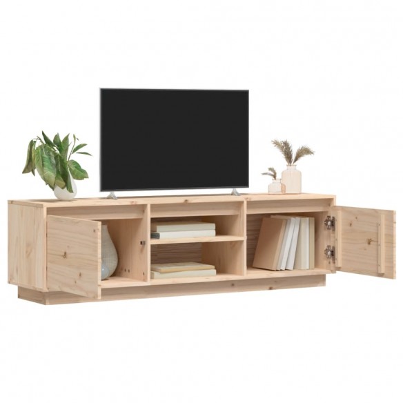 Meuble TV 140x35x40 cm Bois de pin massif