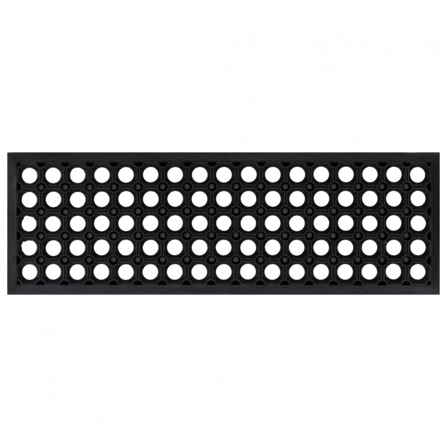 Marches d'escalier 10 pcs 25x75 cm caoutchouc