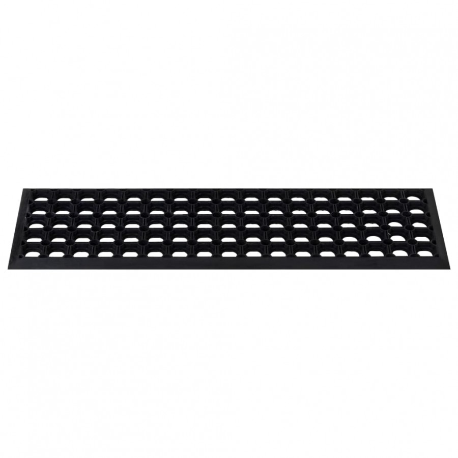 Marches d'escalier 10 pcs 25x75 cm caoutchouc