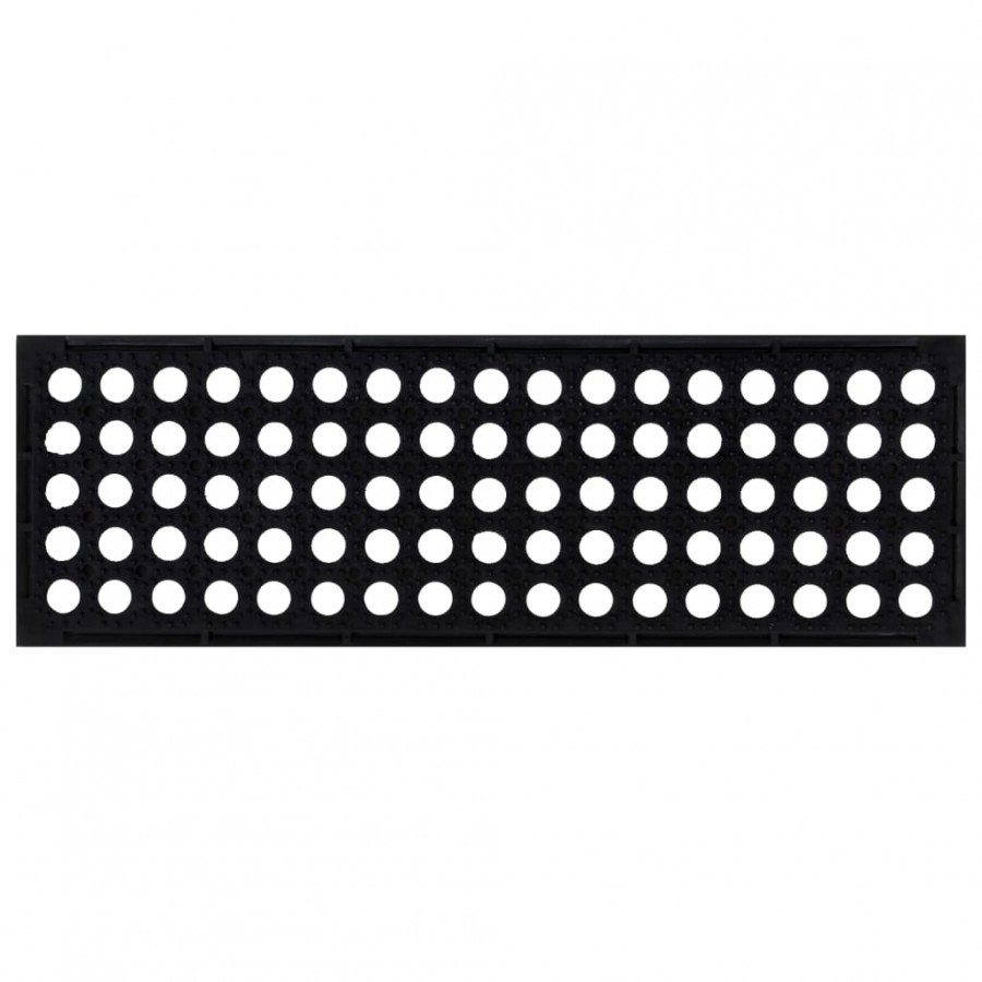 Marches d'escalier 10 pcs 25x75 cm caoutchouc