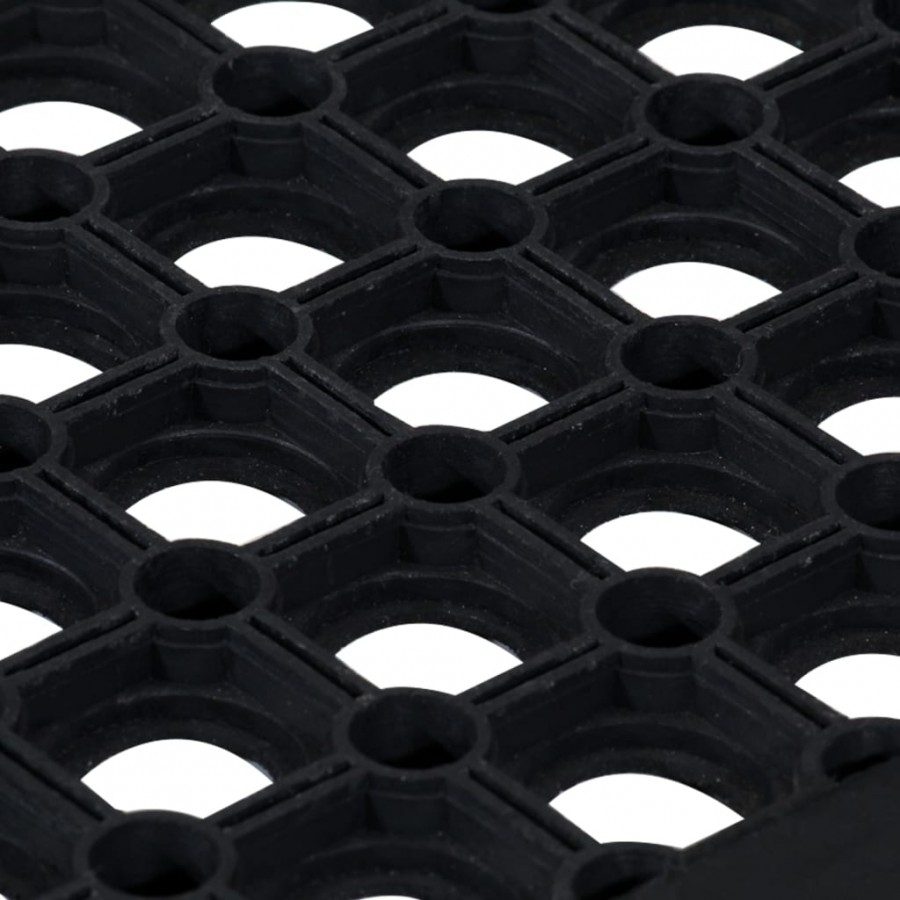 Marches d'escalier 10 pcs 25x75 cm caoutchouc