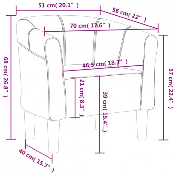 Fauteuil cabriolet gris clair tissu