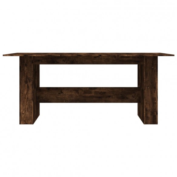 Table à dîner chêne fumé 180x90x76 cm bois d'ingénierie