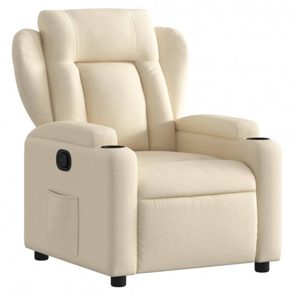 Fauteuil inclinable Crème Tissu