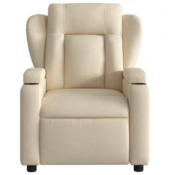 Fauteuil inclinable Crème Tissu