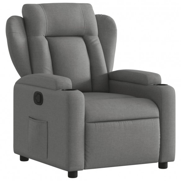 Fauteuil inclinable Gris foncé Tissu