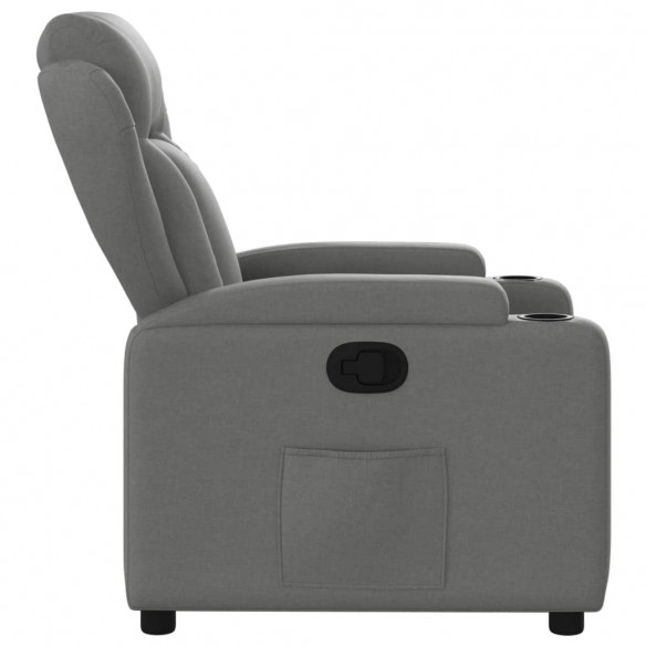 Fauteuil inclinable Gris foncé Tissu