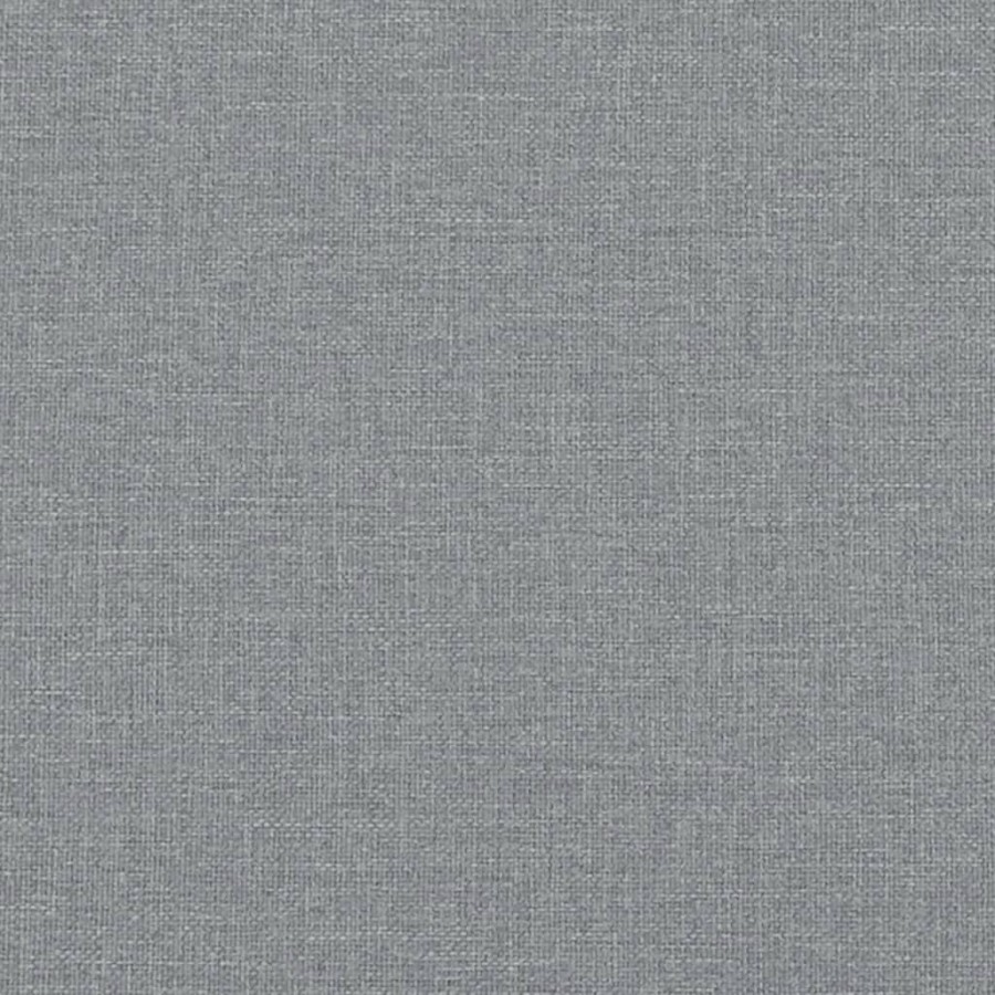 Banc à manger gris clair 248x32x45 cm acier et tissu