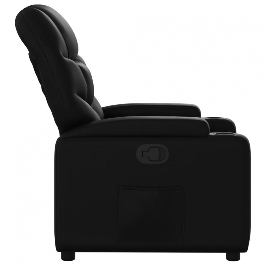 Fauteuil inclinable Noir Similicuir Fauteuil inclinable Noir Similicuir