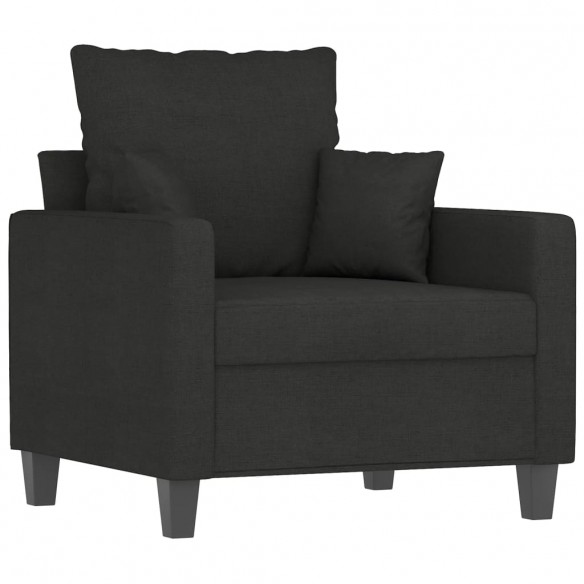 Fauteuil Noir 60 cm Tissu