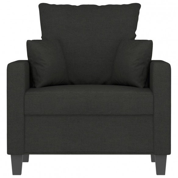 Fauteuil Noir 60 cm Tissu