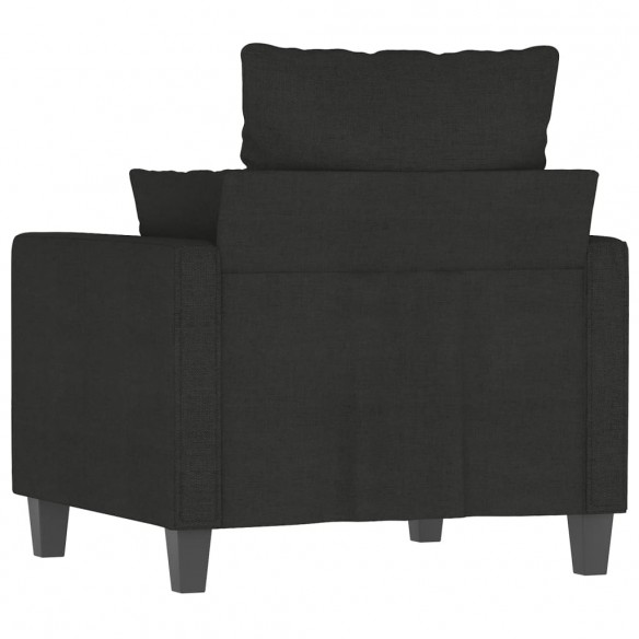 Fauteuil Noir 60 cm Tissu