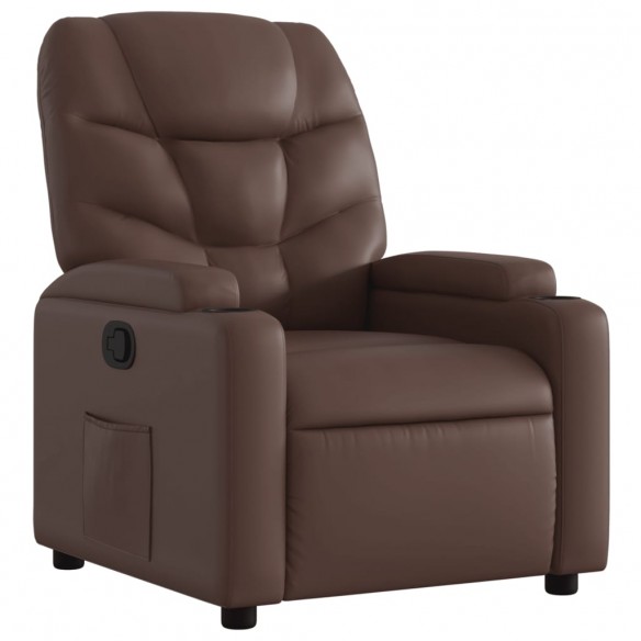 Fauteuil inclinable Marron Similicuir