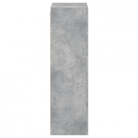 Meuble TV mural gris béton 40,5x30x102 cm bois d'ingénierie