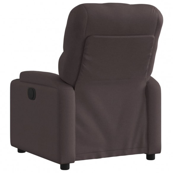 Fauteuil inclinable Marron foncé Tissu