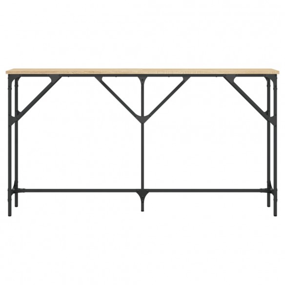 Table console chêne sonoma 140x23x75 cm bois d'ingénierie