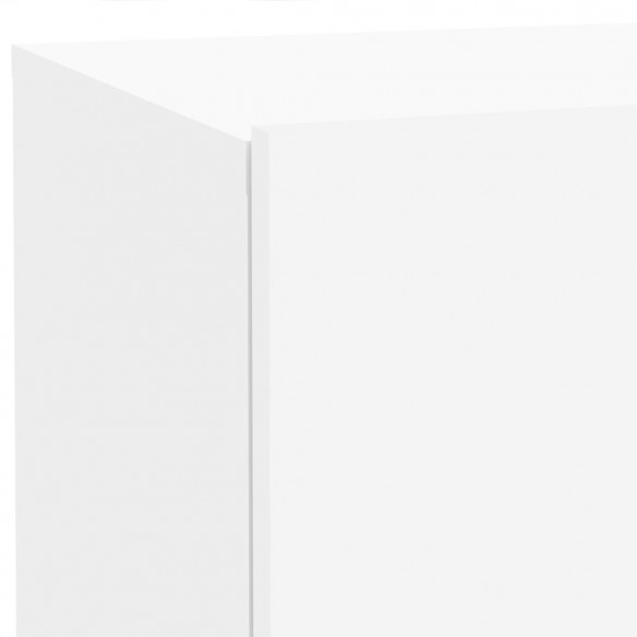 Table de chevet avec lumières LED blanc 70x36x40,5 cm