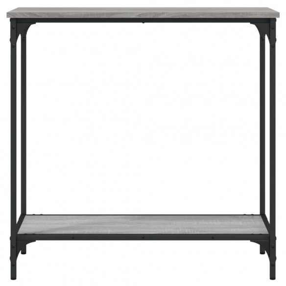 Table console sonoma gris 75x30,5x75 cm bois d'ingénierie