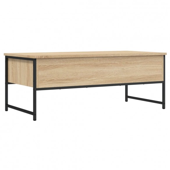 Table basse chêne sonoma 101x49x39,5 cm bois d'ingénierie