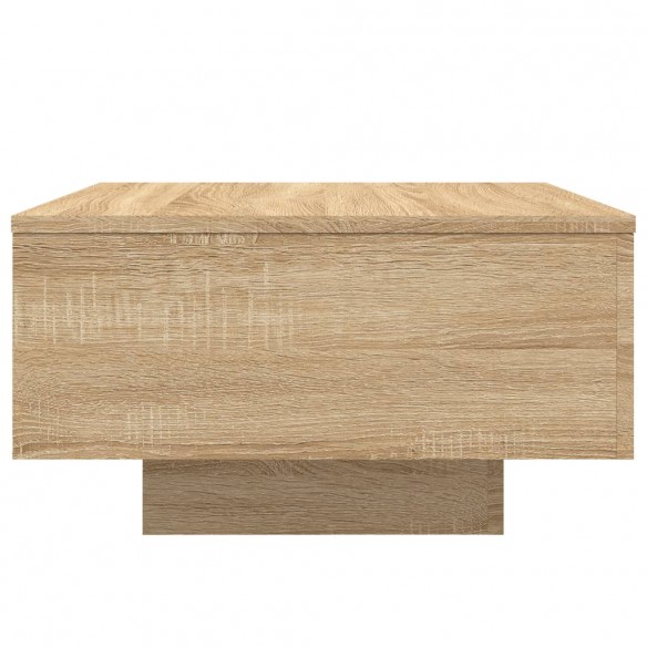 Table basse chêne sonoma 55x55x31 cm bois d'ingénierie