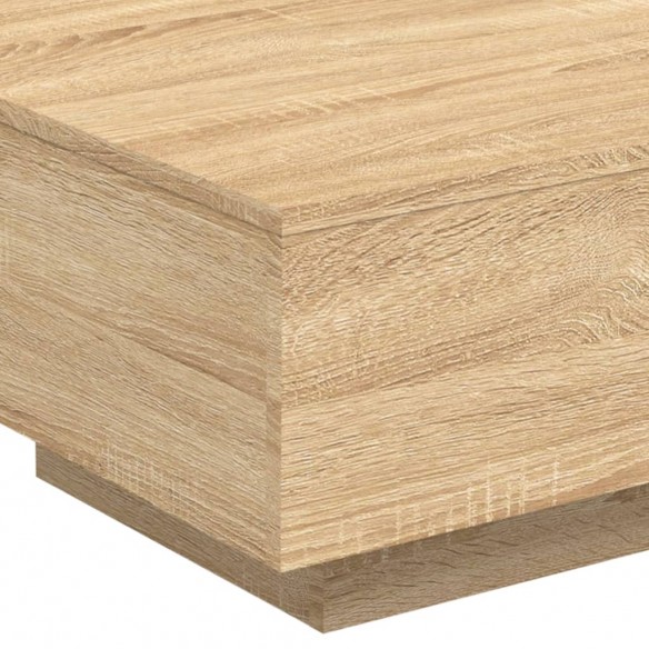Table basse chêne sonoma 55x55x31 cm bois d'ingénierie