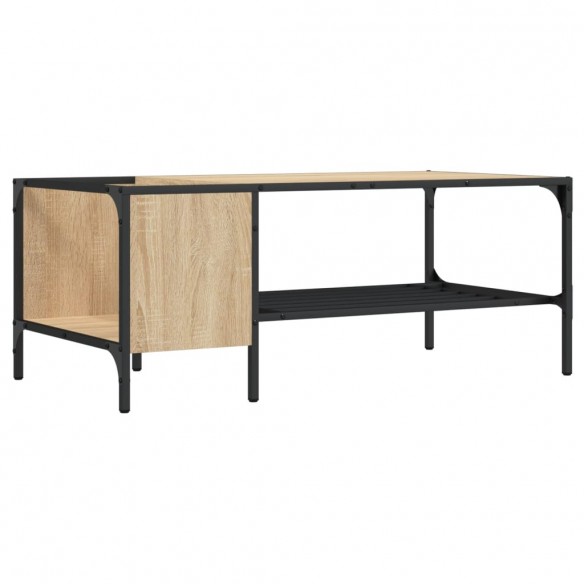 Table basse support chêne sonoma 100x51x40cm bois d'ingénierie
