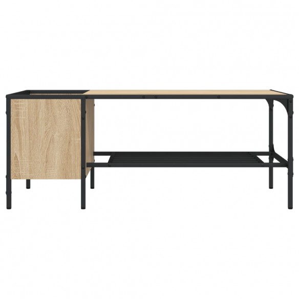 Table basse support chêne sonoma 100x51x40cm bois d'ingénierie