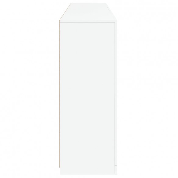 Buffet avec lumières LED blanc 181,5x37x100 cm