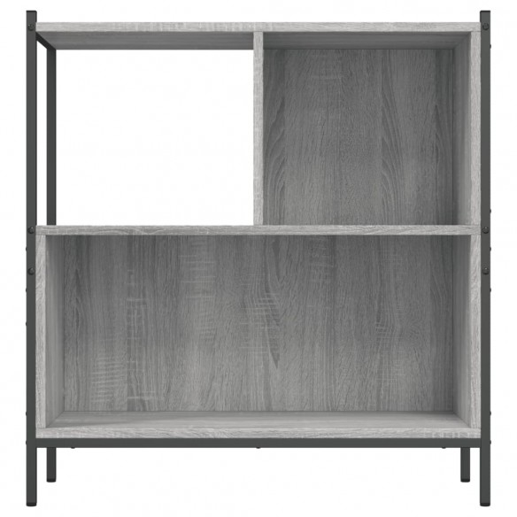 Bibliothèque sonoma gris 72x28x77,5 cm bois d'ingénierie