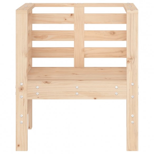 Chaises de jardin lot de 2 61,5x53x71 cm bois de pin massif