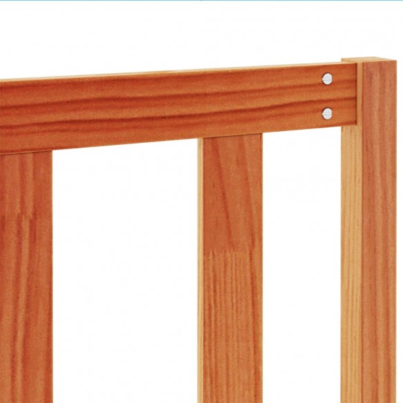 Tête de lit cire marron 160 cm bois massif de pin