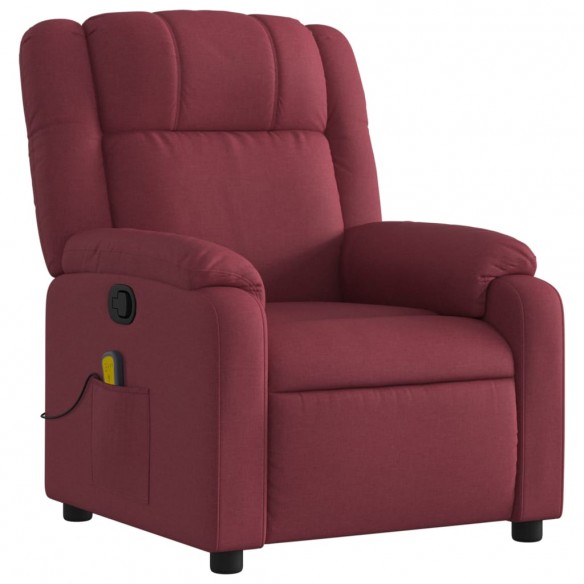 Fauteuil de massage inclinable Rouge bordeaux Tissu