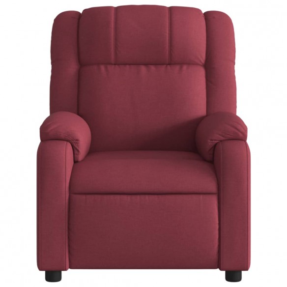 Fauteuil de massage inclinable Rouge bordeaux Tissu