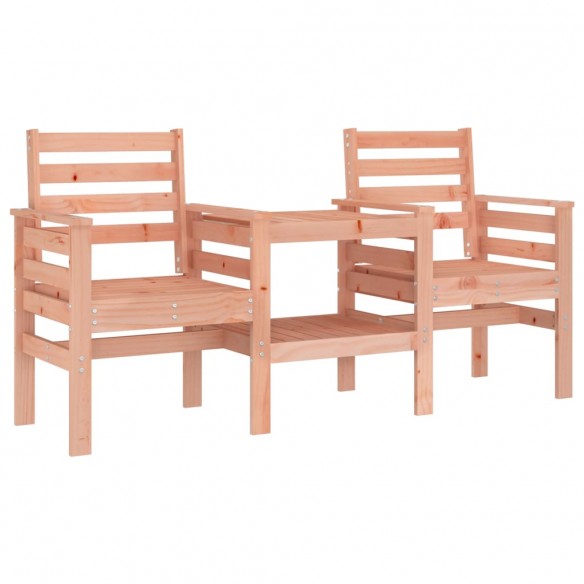 Banc de jardin avec table 2 places bois massif de douglas