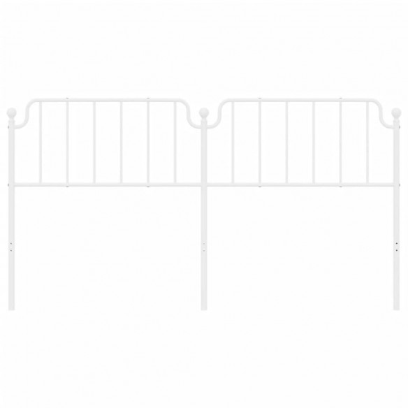 Tête de lit métal blanc 180 cm