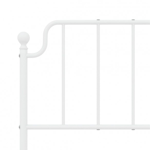 Tête de lit métal blanc 150 cm