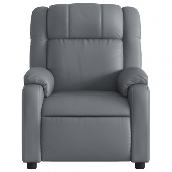 Fauteuil de massage inclinable Gris Similicuir