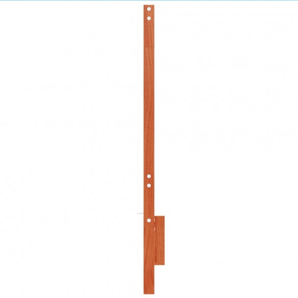 Tête de lit cire marron 135 cm bois massif de pin