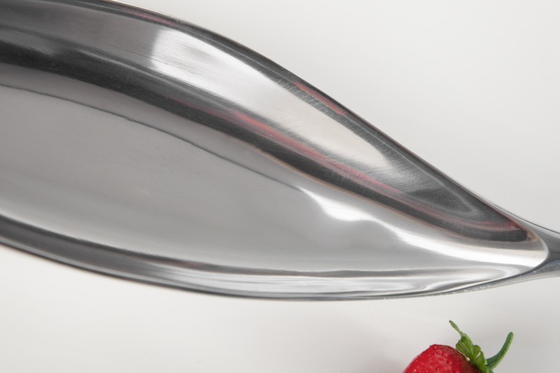 Bol de fruits décoratif 40 cm en aluminium argenté