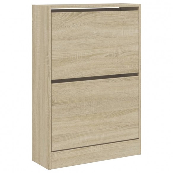 Armoire à chaussures chêne sonoma 60x21x87,5 cm bois ingénierie