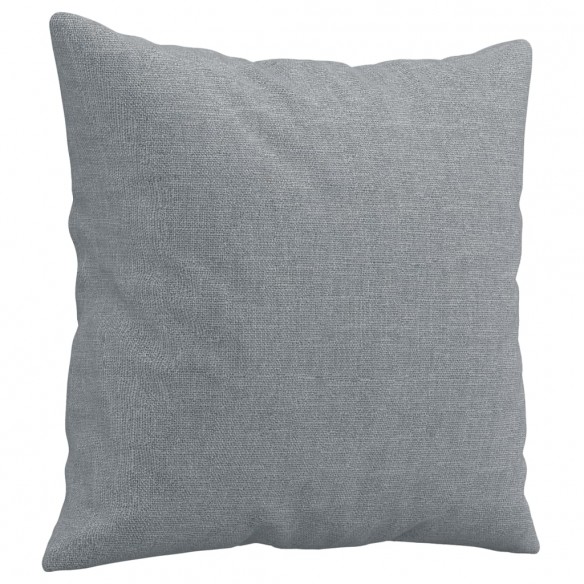 Canapé 3 places avec oreillers gris clair 180 cm tissu