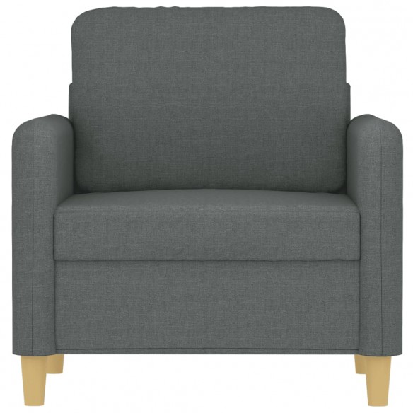 Fauteuil Gris foncé 60 cm Tissu