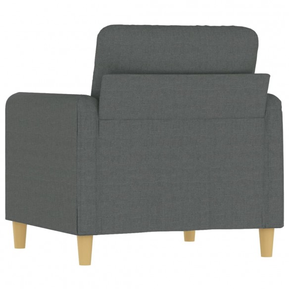 Fauteuil Gris foncé 60 cm Tissu