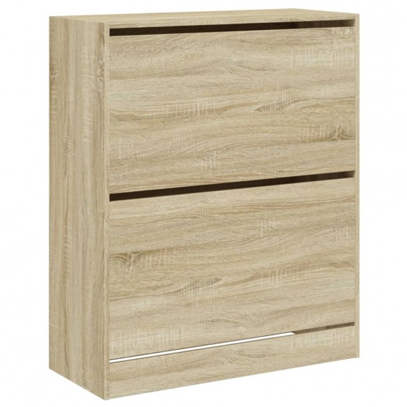 Armoire à chaussures chêne sonoma 80x34x96,5 cm bois ingénierie