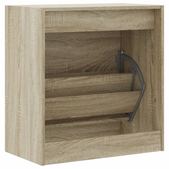 Armoire à chaussures chêne sonoma 60x34x63,5 cm bois ingénierie