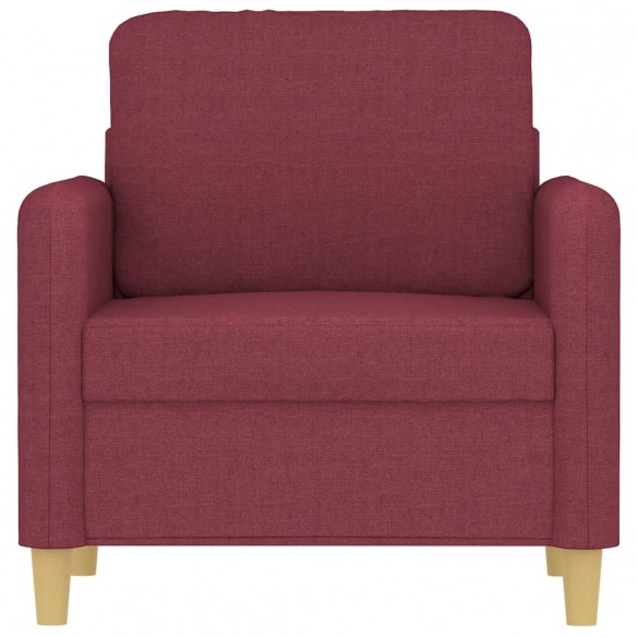 Fauteuil Rouge bordeaux 60 cm Tissu