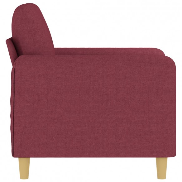 Fauteuil Rouge bordeaux 60 cm Tissu