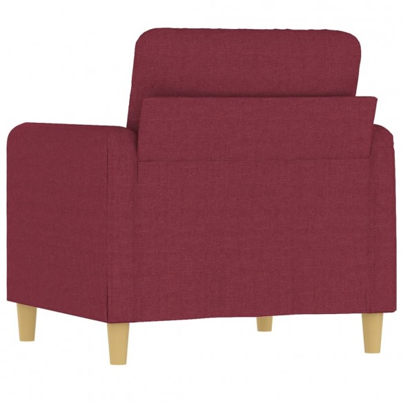 Fauteuil Rouge bordeaux 60 cm Tissu