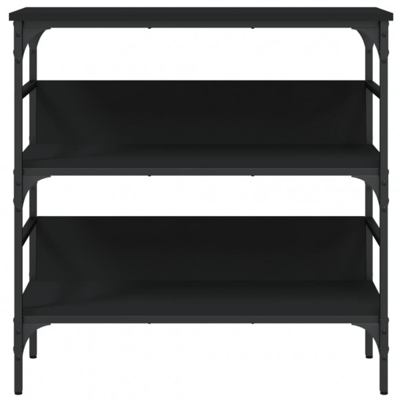 Table console noir 75x32x75 cm bois d'ingénierie