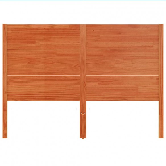 Tête de lit cire marron 160 cm bois massif de pin